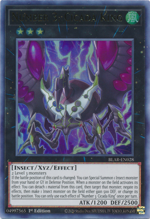Number 3: Cicada King [BLAR-EN028] Ultra Rare 