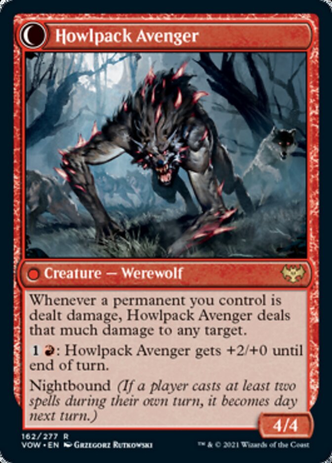 Ill-Tempered Loner // Howlpack Avenger [Innistrad: Crimson Vow] 