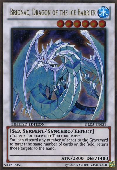 Brionac, Dragon of the Ice Barrier [GLD5-EN031] Gold Rare 