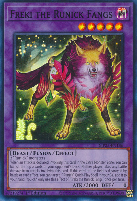 Freki the Runick Fangs [MP23-EN186] Super Rare 