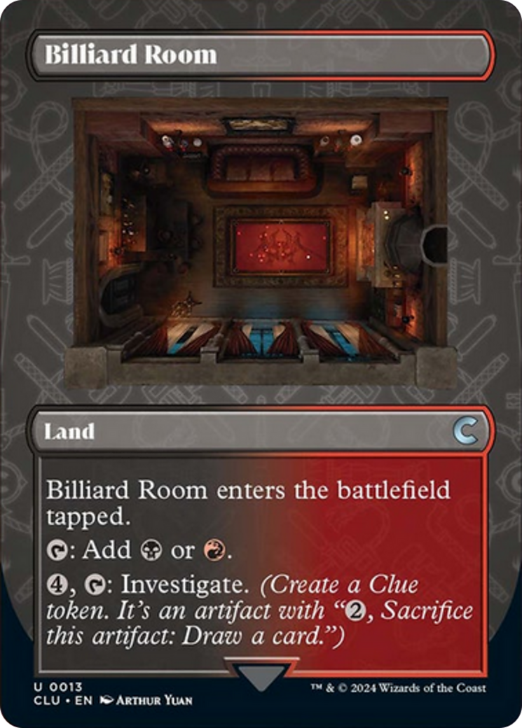 Billiard Room (Borderless) [Ravnica: Clue Edition] 