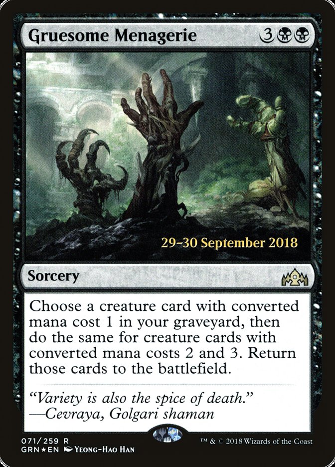 Gruesome Menagerie [Guilds of Ravnica Prerelease Promos] 