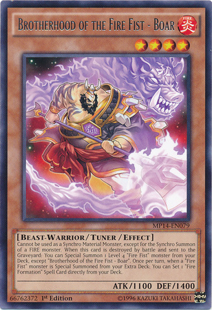 Brotherhood of the Fire Fist - Boar [MP14-EN079] Rare 