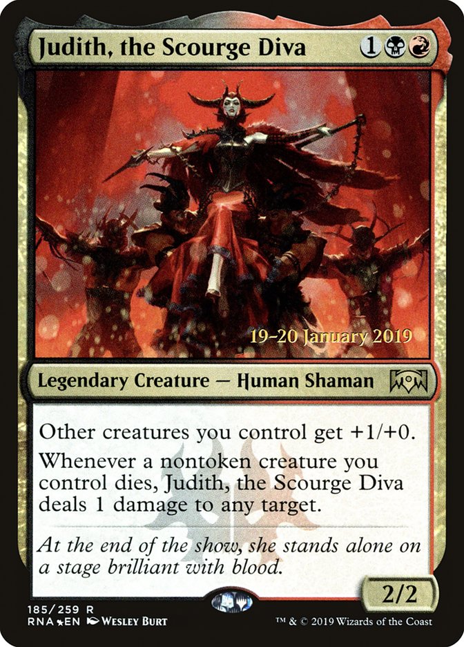 Judith, the Scourge Diva [Ravnica Allegiance Prerelease Promos] 