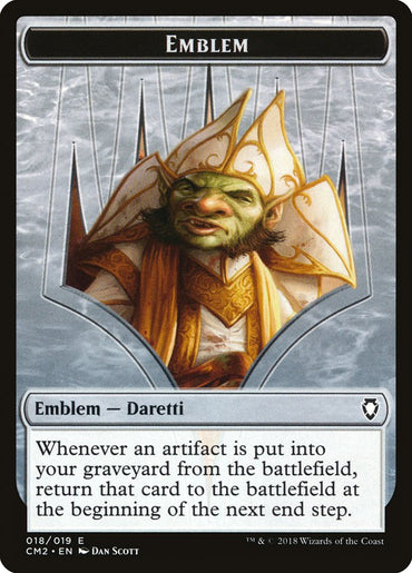 Daretti, Scrap Savant Emblem [Commander Anthology Volume II Tokens]