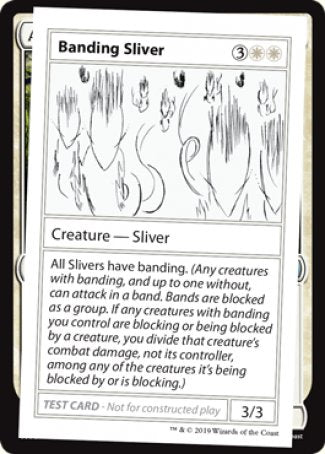 Banding Sliver (2021 Edition) [Mystery Booster Playtest Cards] 