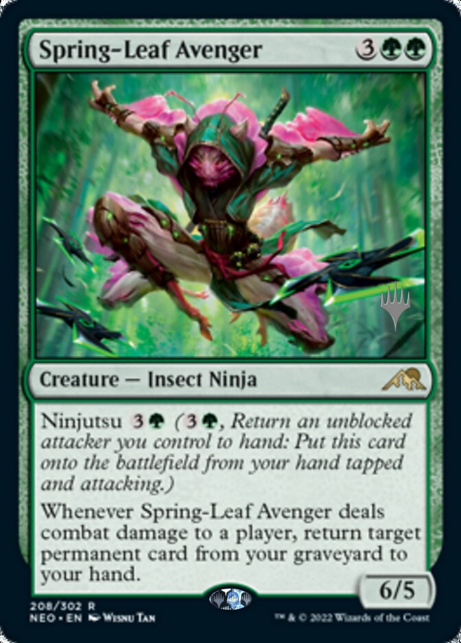 Spring-Leaf Avenger (Promo Pack) [Kamigawa: Neon Dynasty Promos] 