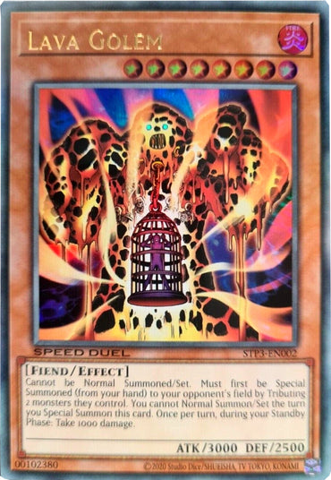 Lava Golem [STP3-EN002] Ultra Rare 