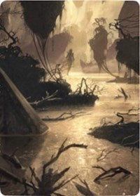 Murkwater Pathway Art Card [Zendikar Rising Art Series] 