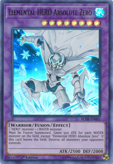 Elemental Hero Absolute Zero [BLHR-EN065] Ultra Rare 