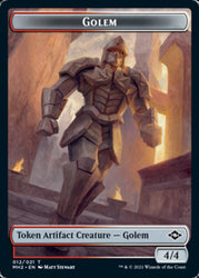 Golem // Treasure (21) Double-Sided Token [Modern Horizons 2 Tokens] 