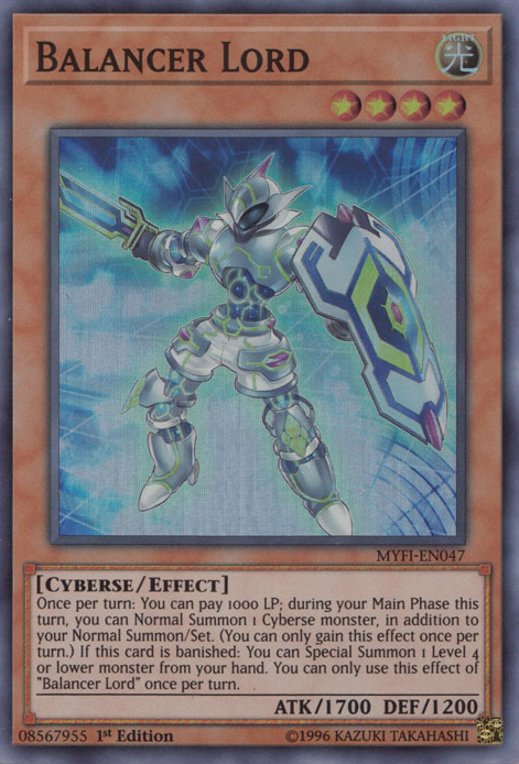 Balancer Lord [MYFI-EN047] Super Rare 