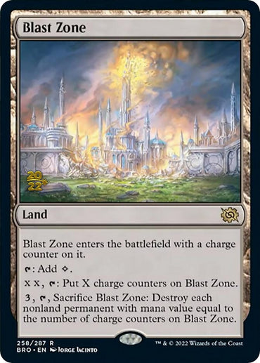 Blast Zone (258) [The Brothers' War Prerelease Promos] 