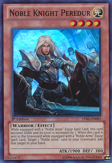 Noble Knight Peredur [LVAL-EN085] Super Rare 