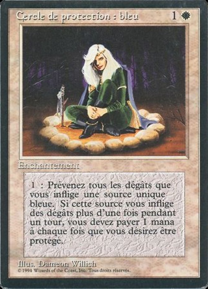 Circle of Protection: Blue [Foreign Black Border] 