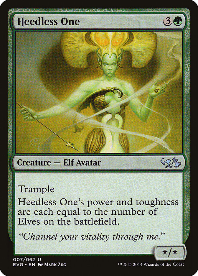 Heedless One (Elves vs. Goblins) [Duel Decks Anthology]