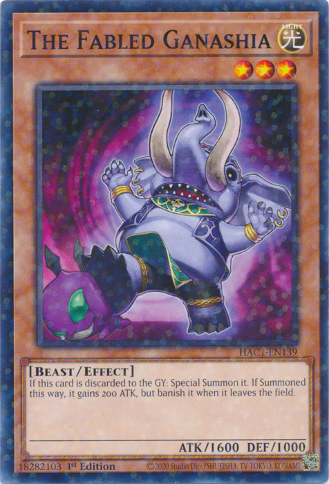 The Fabled Ganashia (Duel Terminal) [HAC1-EN139] Common 