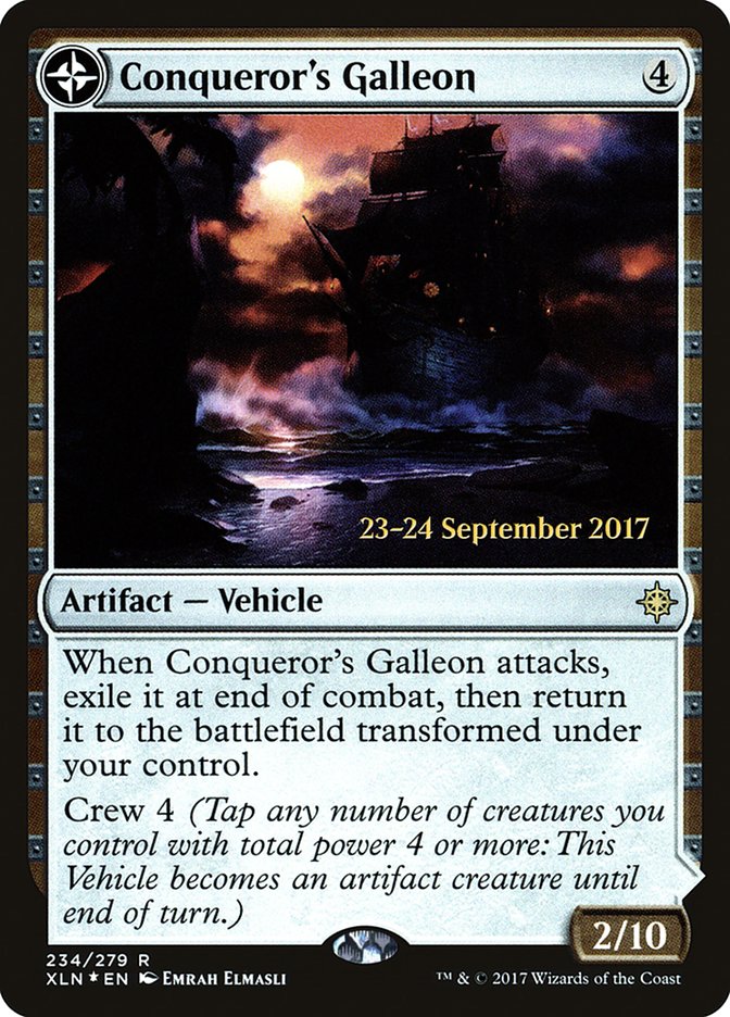 Conqueror's Galleon // Conqueror's Foothold [Ixalan Prerelease Promos] 