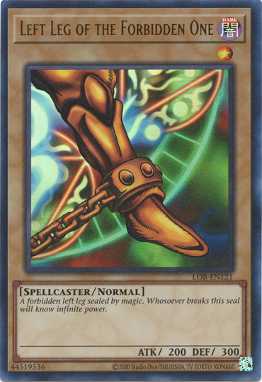 Left Leg of the Forbidden One (25th Anniversary) [LOB-EN121] Ultra Rare 