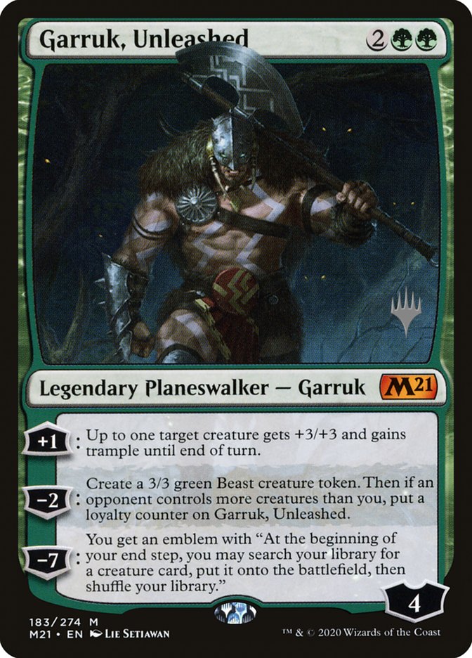 Garruk, Unleashed (Promo Pack) [Core Set 2021 Promos] 