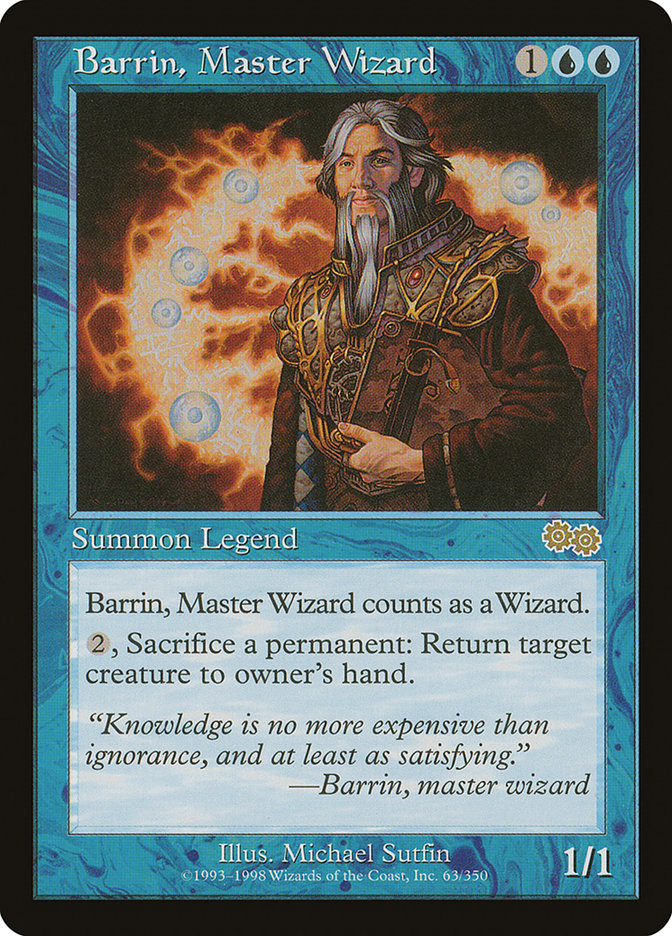 Barrin, Master Wizard [Urza's Saga] 