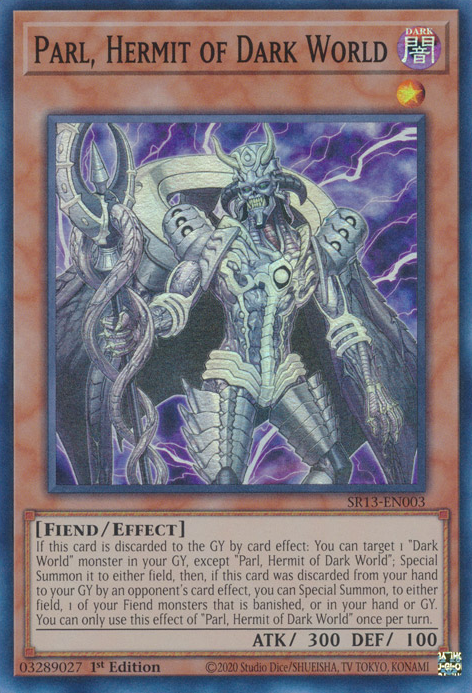 Parl, Hermit of Dark World [SR13-EN003] Super Rare 