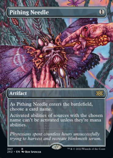 Pithing Needle (Borderless Alternate Art) [Double Masters 2022] 