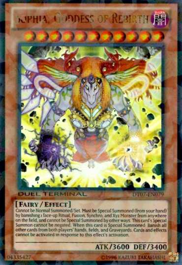 Sophia, Goddess of Rebirth [DT07-EN079] Ultra Rare 