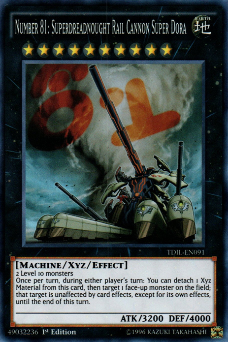 Number 81: Superdreadnought Rail Cannon Super Dora [TDIL-EN091] Super Rare 