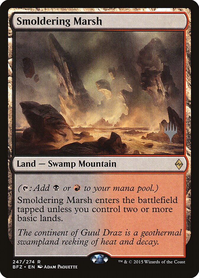 Smoldering Marsh [Battle for Zendikar Promos] 
