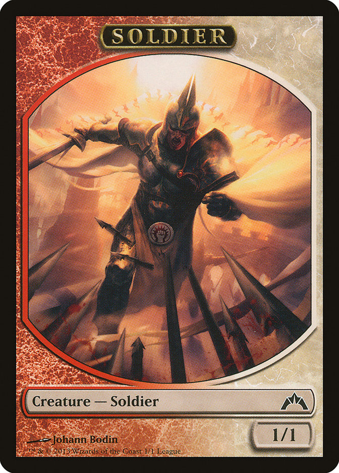 Soldier Token (Johann Bodin) [League Tokens 2013] 