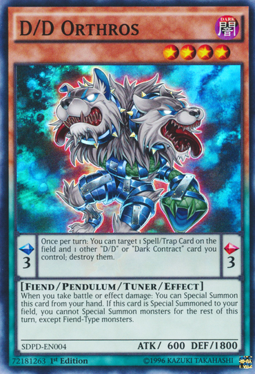 D/D Orthros [SDPD-EN004] Super Rare 