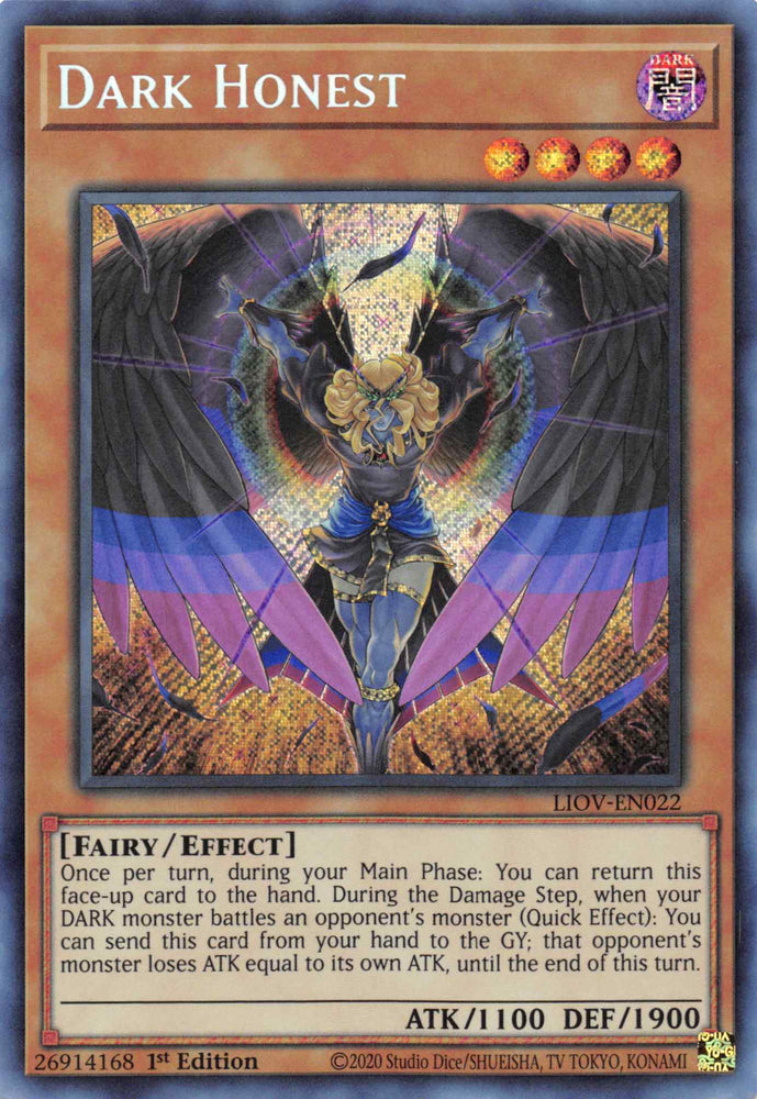 Dark Honest [LIOV-EN022] Secret Rare 
