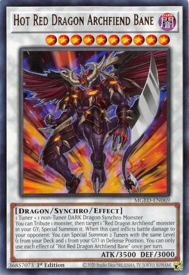 Hot Red Dragon Archfiend Bane [MGED-EN069] Rare 