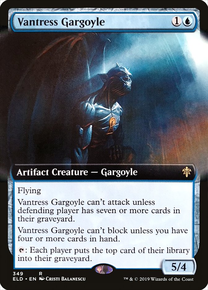 Vantress Gargoyle (Extended Art) [Throne of Eldraine] 