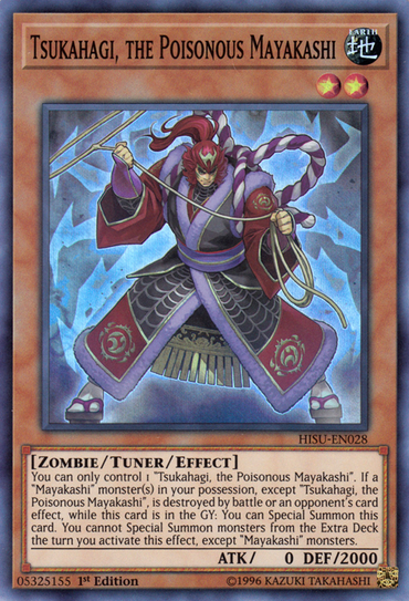 Tsukahagi, the Poisonous Mayakashi [HISU-EN028] Super Rare 