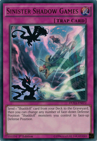 Sinister Shadow Games [DUEA-EN072] Ultra Rare 