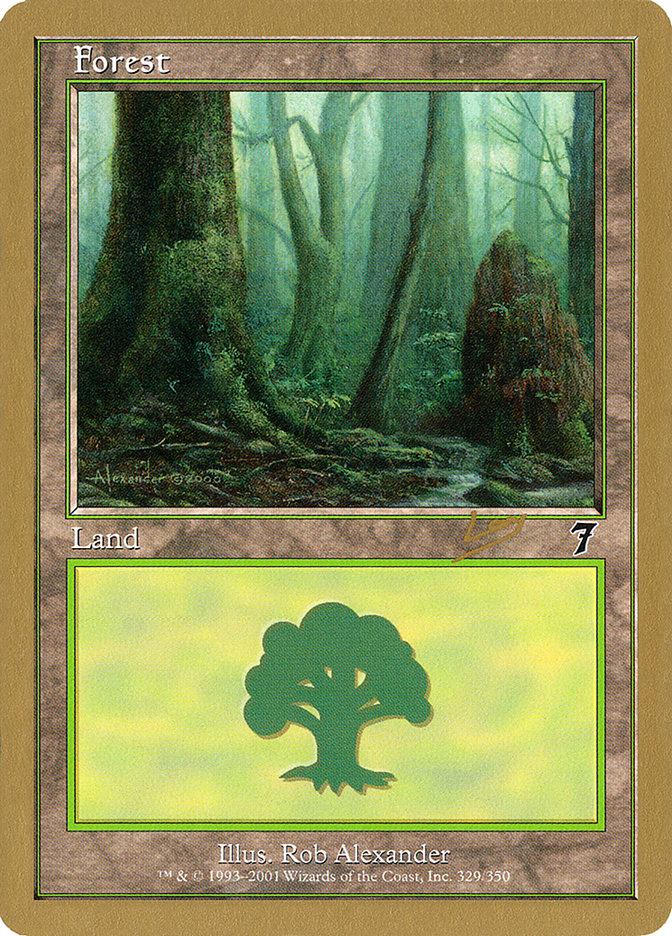 Forest (rl329) (Raphael Levy) [World Championship Decks 2002] 