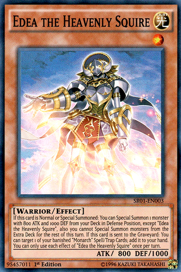 Edea the Heavenly Squire [SR01-EN003] Super Rare 