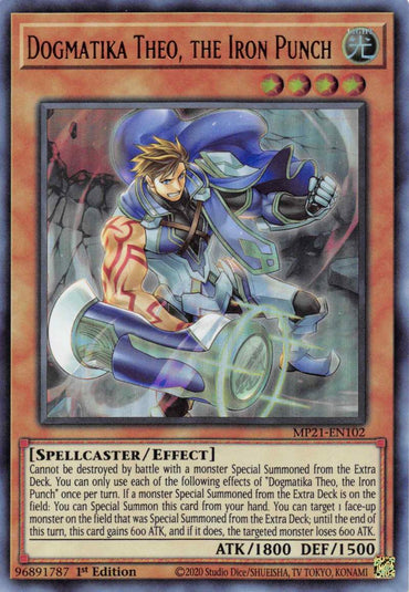 Dogmatika Theo, the Iron Punch [MP21-EN102] Ultra Rare 