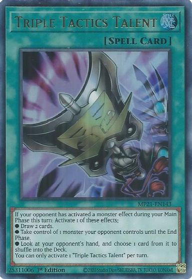 Triple Tactics Talent [MP21-EN143] Ultra Rare 