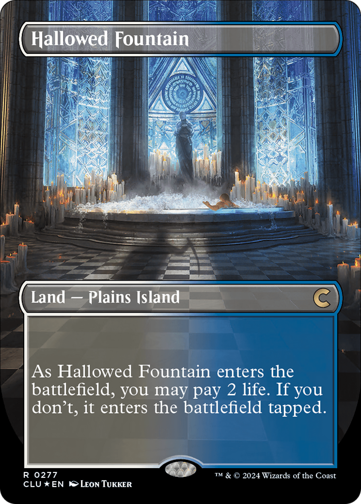 Hallowed Fountain (Borderless) [Ravnica: Clue Edition] 