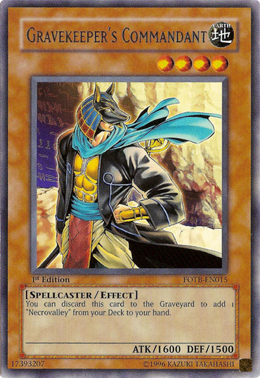 Gravekeeper's Commandant [FOTB-EN015] Rare 