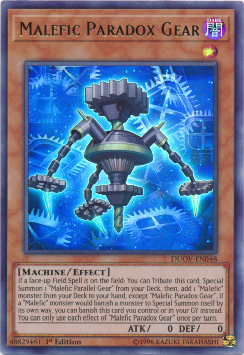 Malefic Paradox Gear [DUOV-EN048] Ultra Rare 