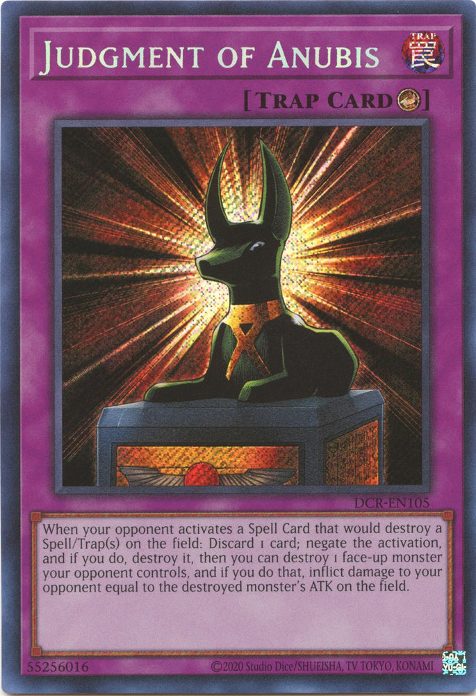 Judgment of Anubis (25th Anniversary) [DCR-EN105] Secret Rare 