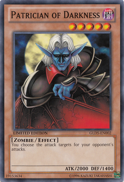Patrician of Darkness [GLD5-EN002] Common 