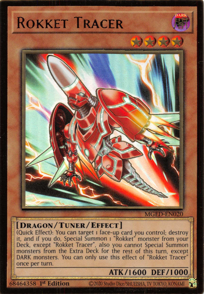 Rokket Tracer [MGED-EN020] Gold Rare 