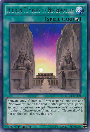 Hidden Temples of Necrovalley [MP14-EN230] Rare 