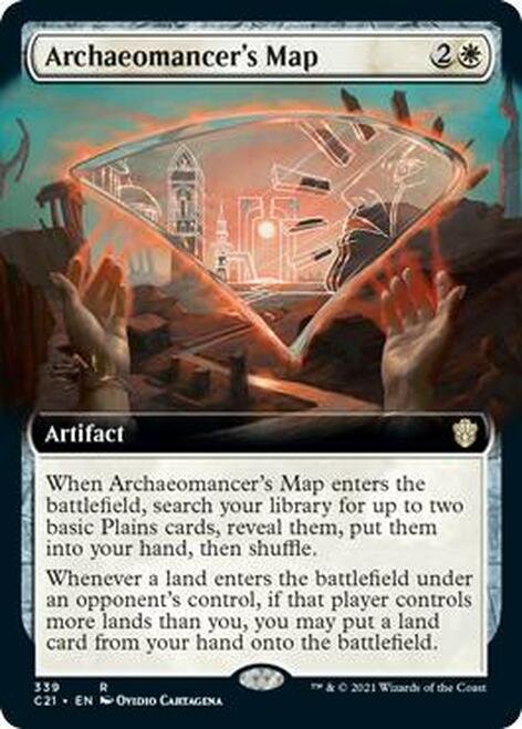 Archaeomancer's Map (Extended Art) [Commander 2021] 