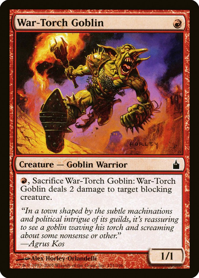 War-Torch Goblin [Ravnica: City of Guilds] 